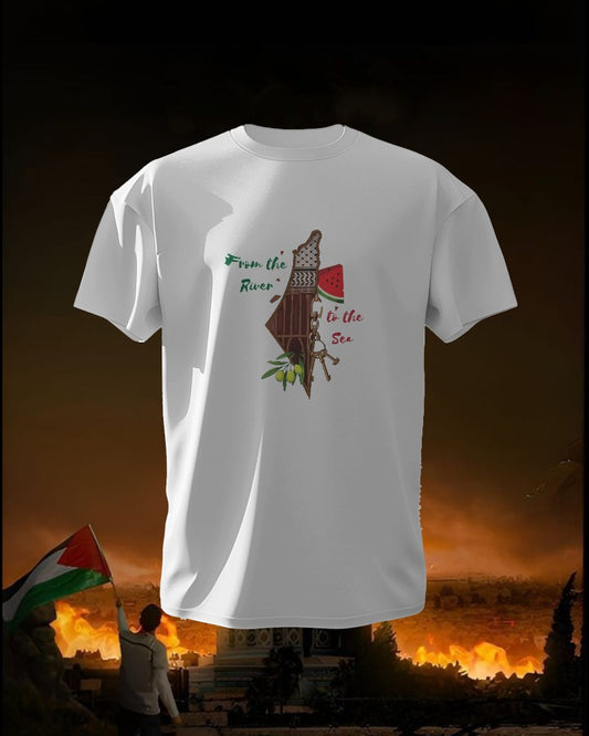 Palestine Symbol / Half Sleeve T shirt