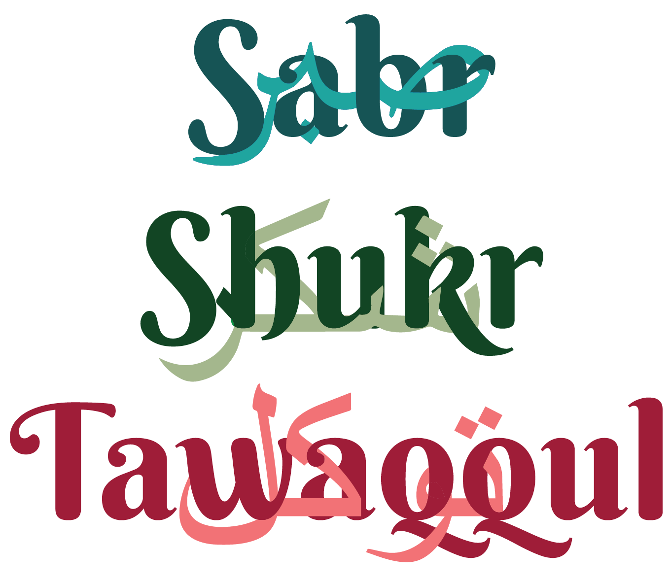 Sabr Shukr Tawaqqul / Half Sleeve T Shirt